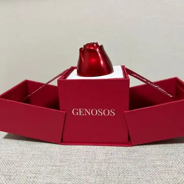 GENOSOS 빨간 장미 목걸이 기프트 박스 포함