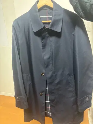 TAKEO KIKUCHI 스텐카라 코트 네이비