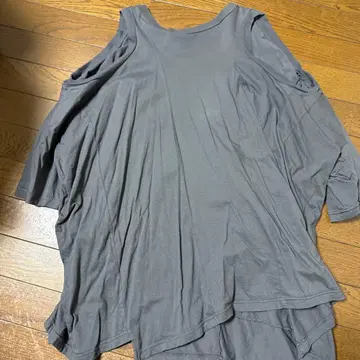 오버 사이즈 그레이 긴팔 튜닉 XS