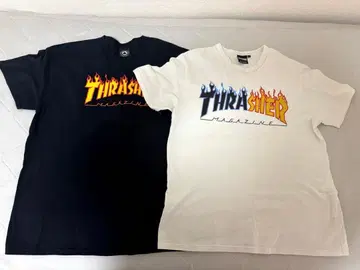 Thrasher 프레임 로고 T셔츠 2장 세트