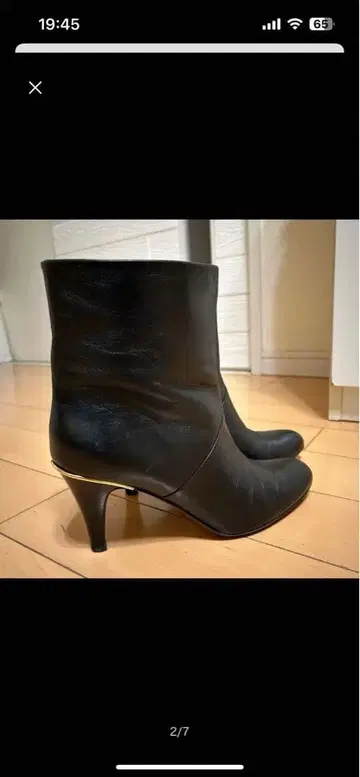 L'AUTRE CHOSE 숏부츠 부티 블랙 가죽