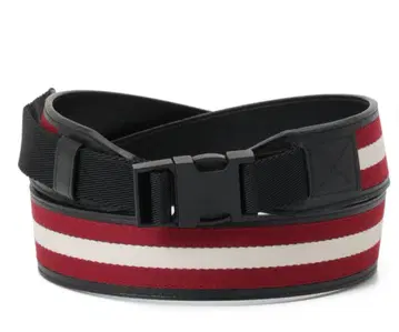 미사용 새상품 bally 발리 벨트 빨흰 스테디셀러 컬러