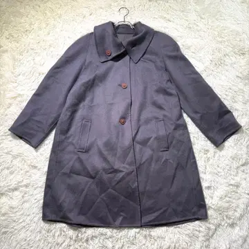 캐시미어 100% 롱 코트 FREE 라벤더 그레이 고급 소재 경사