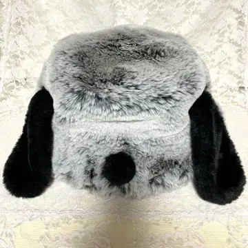 새상품급 USJ 스누피 귀 달린 퍼 버킷햇 버킷햇 팬캡