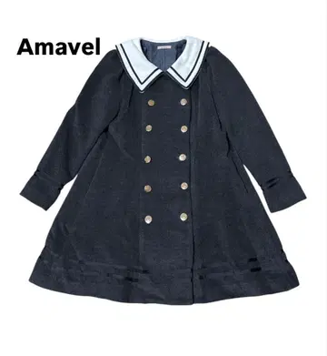 새상품급 Amavel 아마벨 세일러 카라 코트