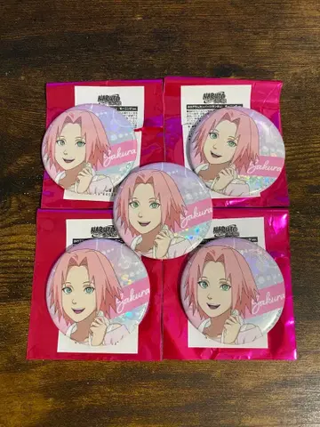 사쿠라 캔뱃지 5개 세트 모닝ver