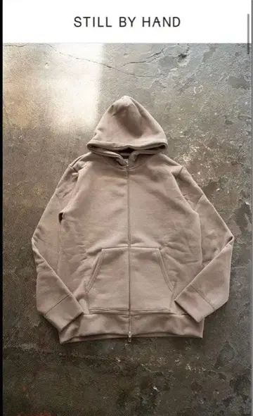 STILL BY HAND 풀 집업 후드티