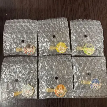 컬러풀 피치 메탈 헤어 클립 6개 세트