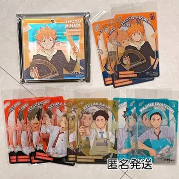 점프 페스타 하이큐 오로라 블로키 히나타 쇼요 클리어 카드 12장