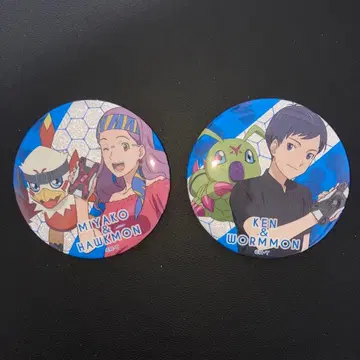 레어 디지몬 어드벤처 라스트 에볼루션 글리터 캔뱃지 2개