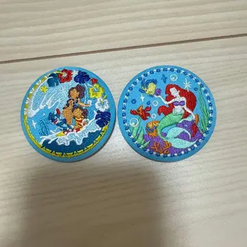 디즈니 자수 캔뱃지 2개 세트