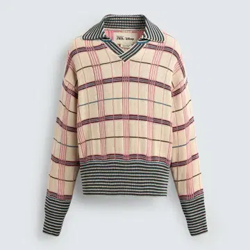 ZARA DISNEY harry Lambert 자카드 니트 피케 셔츠