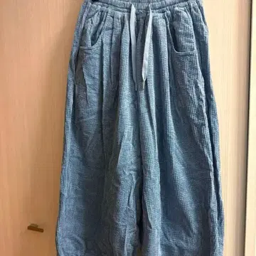 harapeko 상점 코듀로이 이지 팬츠 블루 2022