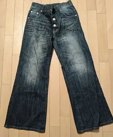 CELE 빈티지 디자인 판탈롱 데님 팬츠 S 사이즈 인디고 블루