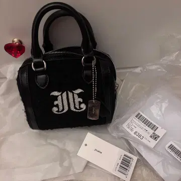 jouetie 쥬에티 JJ 자수 복슬복슬 마이크로 미니 보스턴 백