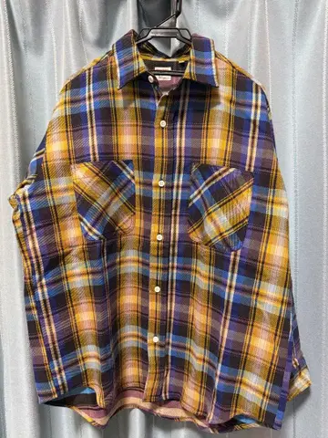 BIG MAC 플란넬 셔츠 네이비 S 사이즈