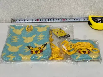 포켓몬 센터 피카츄 퐁퐁 니트 미니 숄더 코인 퍼스 세트