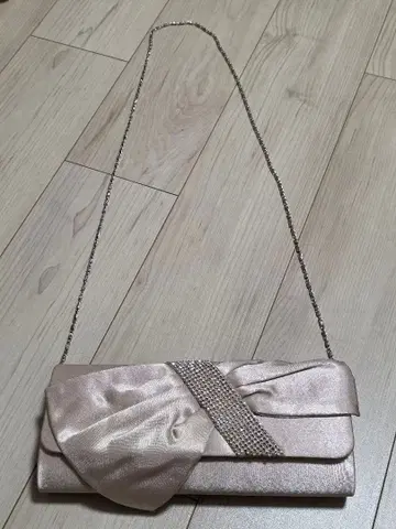 파티 백 샴페인 골드 롱 체인 포함