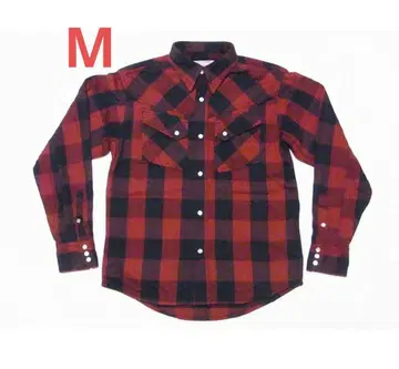 CUSHMAN 블록 체크 웨스턴 셔츠 플란넬 셔츠 일본제