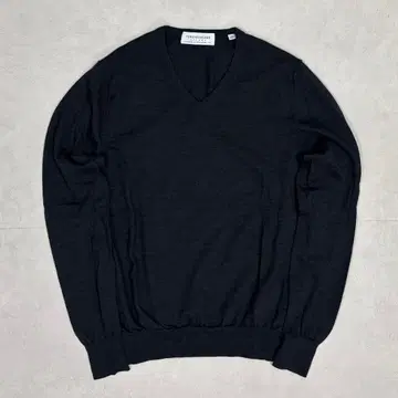 투모로우랜드 TRICOT 트리코 브이넥 니트 하이 게이지 니트