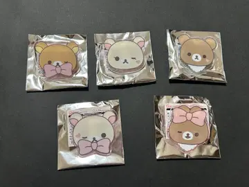 리락쿠마 네오 리라 복권 G상 아크릴 배지 5종