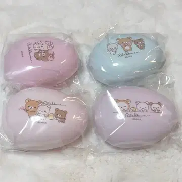 리락쿠마 1번복권 F상 에그 브러쉬 4종 세트