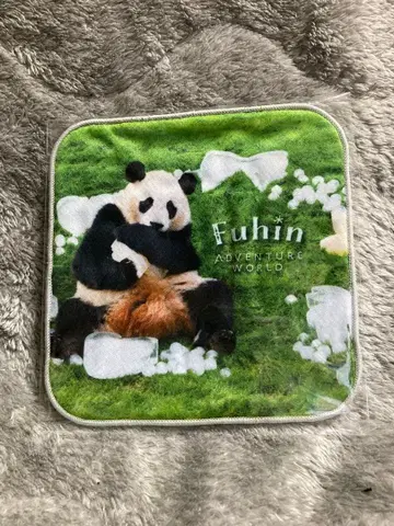 어드벤처 월드 새틀라이트샵 한정판 가챠 미니 타월 후우힌 1개 2