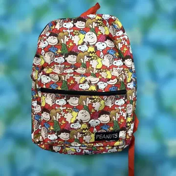 PEANUTS 캐릭터 패턴 백팩