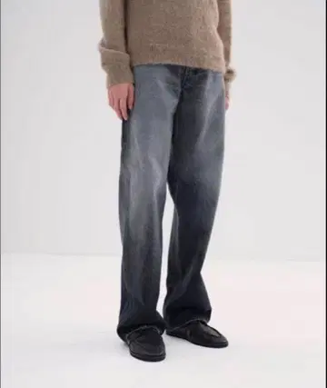 오라리 FADED HEAVY DENIM PAINTER PANTS 5