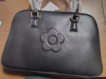 [ 택 포함 미사용 ] 스퀘어 데이지 토트백 ( 블랙 )