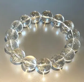 크리스마스 세일 실버 루틸 팔찌