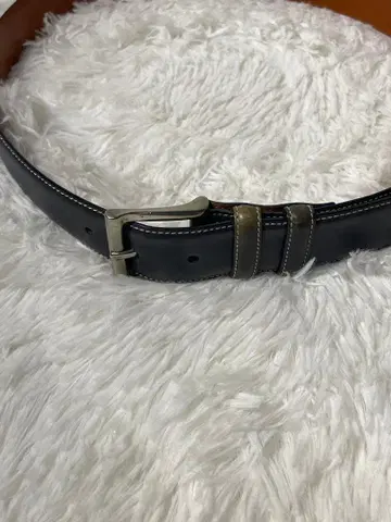 STEFAN GBI 천연 가죽 가죽 벨트 이탈리아제 그레이 계열 소가죽