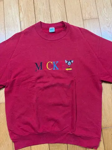 90s 디즈니 미키 맨투맨 USA제 빈티지 Mickey