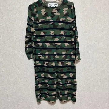 MUVEIL WORK 카모 패턴 긴팔 원피스