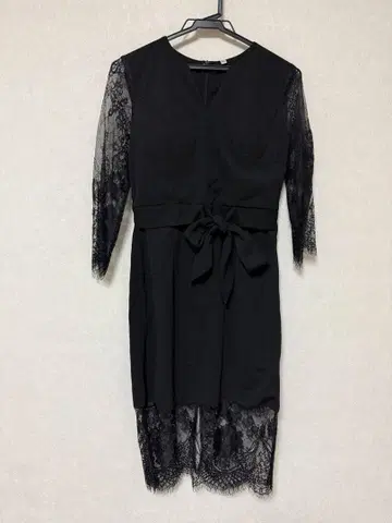 JEWELS 블랙 드레스 파티드레스 레이스 XL