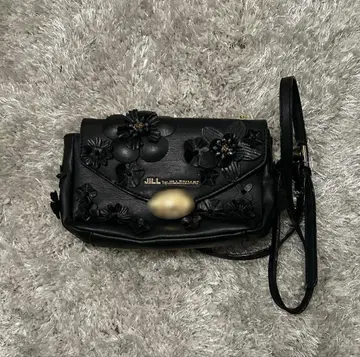 질 숄더백 플라워 비즈 미니백