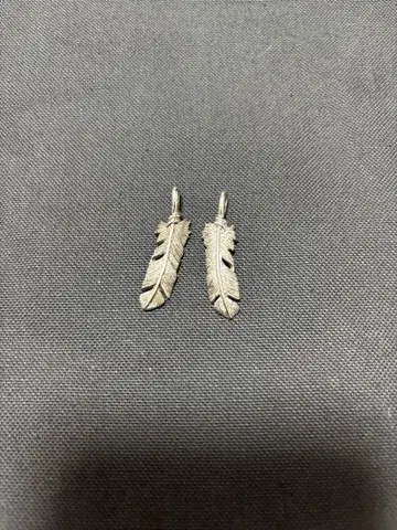 SAAD 페더 펜던트 탑 좌우 2개