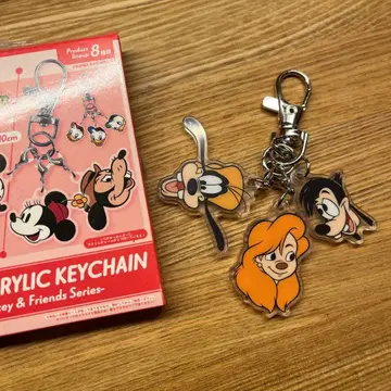 디즈니 트리오 아크릴 키체인 구피 / 맥스 / 록산느