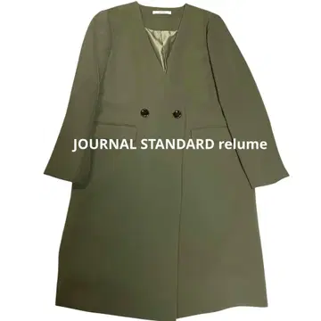 JOURNAL STANDARD relume 올리브 더블 버튼 카키