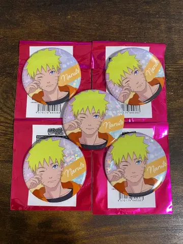 나루토 캔뱃지 5개 세트 모닝ver. 점프 페스타