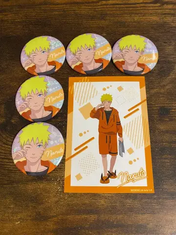 나루토 캔뱃지 5개 특전 브로마이드 모닝ver.