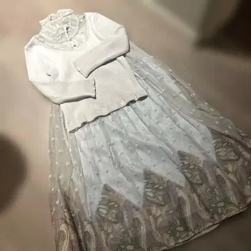 [ 작고 슬림한 사이즈 ] 4 니트탑 & 스커트 셋업