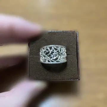 [중고] agete 아가트 실버 시스루 반지 13호