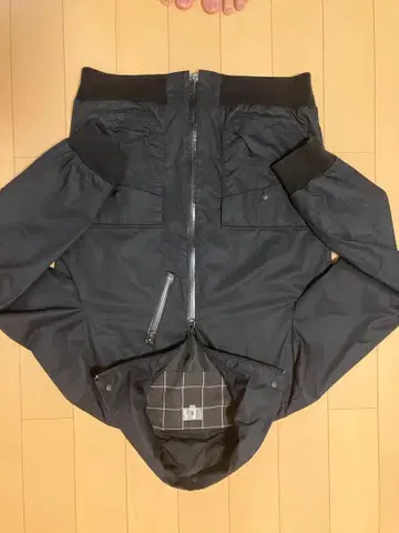 TAKEO KIKUCHI 블랙 나일론 자켓 후드 부착