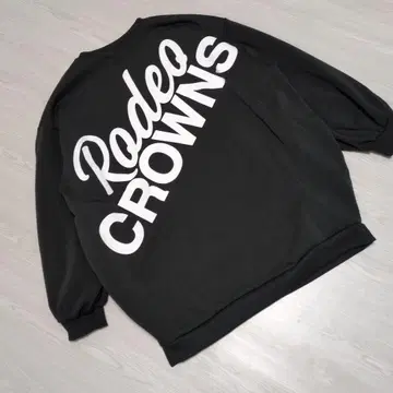 로데오 크라운 맨투맨 빅 로고 빅 실루엣 속기모