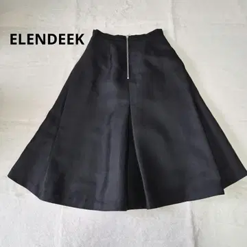 ELENDEEK 엘렌딕 턱이 들어간 플레어 스커트 2 M 블랙 검정
