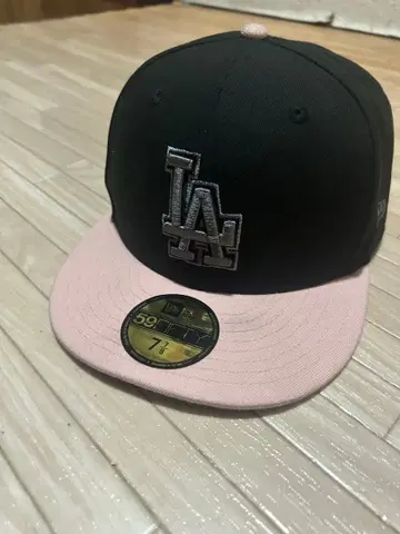 59FIFTY LA 캡 블랙/핑크 7 7/8