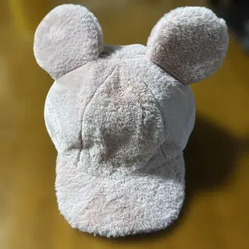 미키 귀 달린 핑크 모자