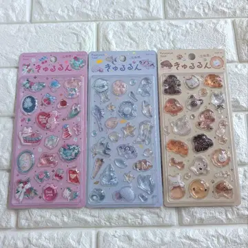 [문구 여자 박람회 2025] BGM 큐루룽 씰 3개 세트