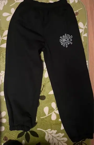 블랙 조거 팬츠 프린트 always 로고